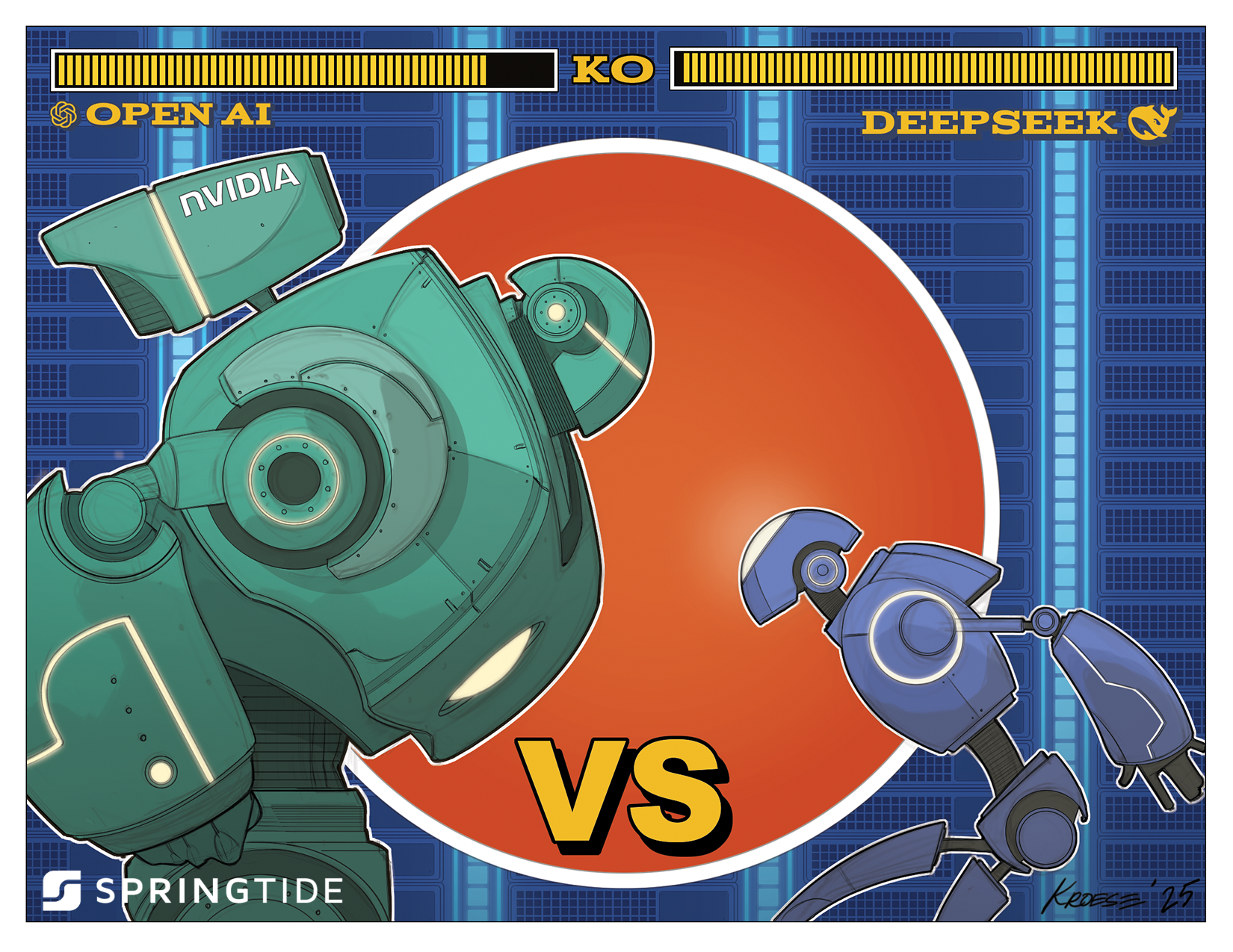 SpringTide Cartoon 2025 01 31 AI Wars Rebranded 1